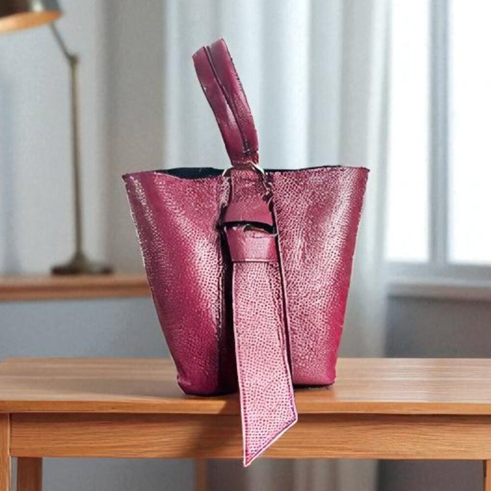 Aida Burgundy Women’s Designer Handbag – Italian Leather Luxury Purse